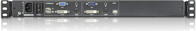 Aten CL6700MW 1U Schwarz Tastatur/Video/Maus (KVM)-Switch (CL6700MW-AT-XG-2XK06GG) von Aten
