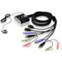 Aten CS692 KVM Switch 2-fach HDMI, USB, Audio, integrierte Kabel von Aten