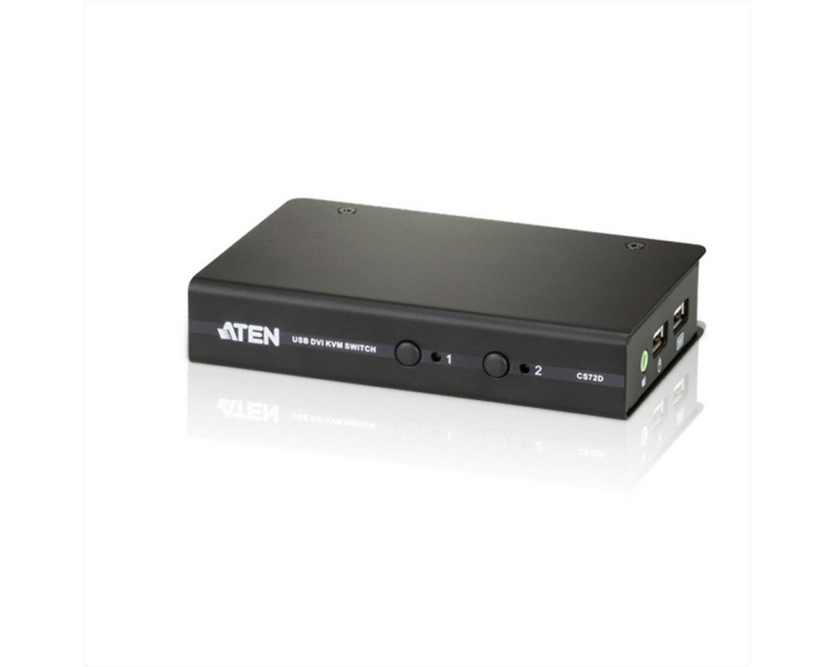 Aten CS72D KVM Switch DVI, USB, Audio, 2 Ports Computer-Adapter von Aten