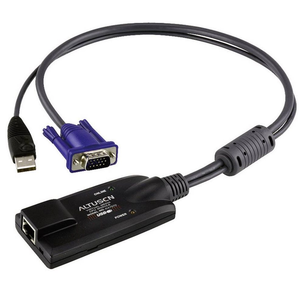 Aten KA7570 VGA-auf-KVM-Adapterkabel mit USB-Steckern Computer-Adapter Aten KA7570 VGA-auf-KVM-Adapterkabel mit USB-Steckern Computer-Adapter von Aten
