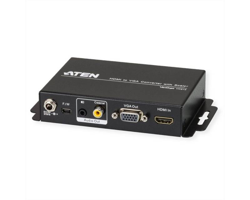 Aten VC812 HDMI zu VGA Konverter mit Skalierfunktion Audio- & Video-Adapter von Aten