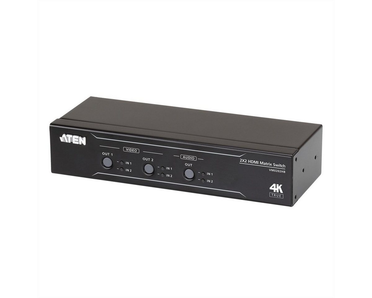 Aten VM0202HB 2 x 2 True 4K HDMI Audio/Video Matrix Switch Audio- & Video-Adapter von Aten