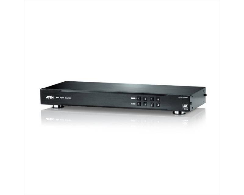 Aten VM0404HA 4 x 4 4K HDMI Audio/Video Matrix Switch Audio- & Video-Adapter von Aten