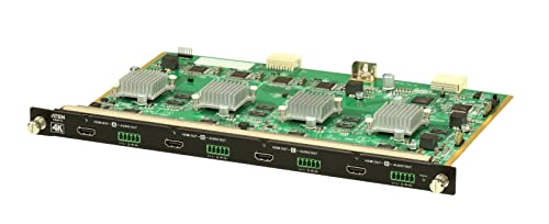 Aten VM8814 4-Port 4K HDMI Kabel Ausgabekarte mit Skalierer schwarz von Aten