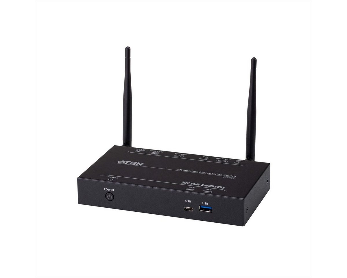 Aten VP2020 4K Wireless Presentation Switch mit Dual View Audio- & Video-Adapter von Aten