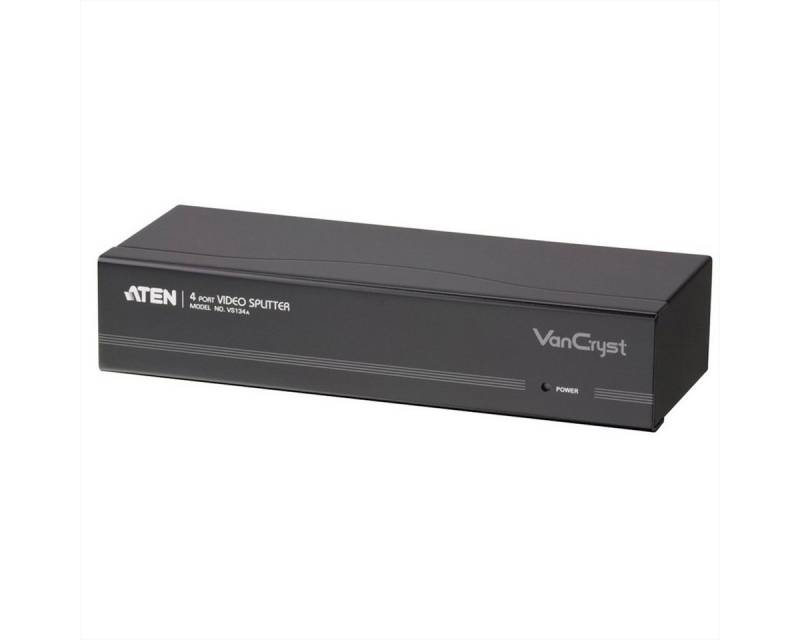 Aten VS134A VGA Video-Splitter, 450MHz, 4fach Audio- & Video-Adapter von Aten