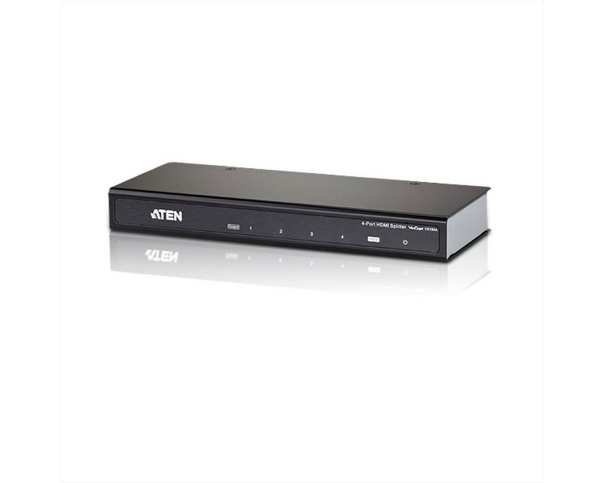Aten VS184A HDMI HighSpeed Video-Splitter, 4 Ports Audio- & Video-Adapter von Aten
