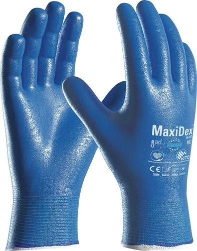 Atg Handschuhe MaxiDex® Gr.11 blau EN ISO 374-5/EN 388 PSA III 2707-11 von Atg