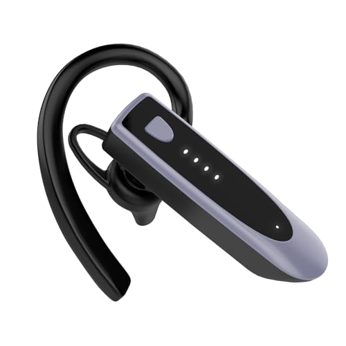 Bluetooth Headset Wireless Freisprech Telefon mit Dual Mic V5.4 Freisprech-Bluetooth-Ohrhörer mit 20 Std Sprechzeit, 180 Std Standby für Business/Büro/Autofahren, Kopfhörer für iOS Android, Lila Bluetooth Headset Wireless Freisprech Telefon mit Dual Mic V5.4 Freisprech-Bluetooth-Ohrhörer mit 20 Std Sprechzeit, 180 Std Standby für Business/Büro/Autofahren, Kopfhörer für iOS Android, Lila von Atheewon