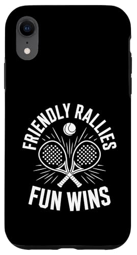 Friendly Rallyes Fun Wins Padel Sports Athlete Game Spieler Hülle für iPhone XR Friendly Rallyes Fun Wins Padel Sports Athlete Game Spieler Hülle für iPhone XR von Athlete Padel Players Gift for Padel Sports Lover