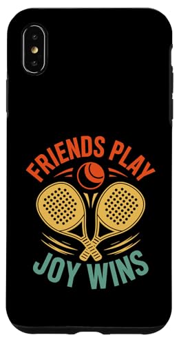 Friends Play Joy Wins Padel Sports Athlete Game Spieler Hülle für iPhone XS Max von Athlete Padel Players Gift for Padel Sports Lover