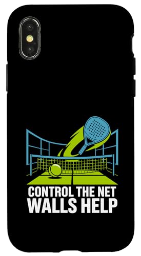 Kontrollieren Sie die Netzwände und helfen Sie Padelsportlern Hülle für iPhone X/XS Kontrollieren Sie die Netzwände und helfen Sie Padelsportlern Hülle für iPhone X/XS von Athlete Padel Players Gift for Padel Sports Lover