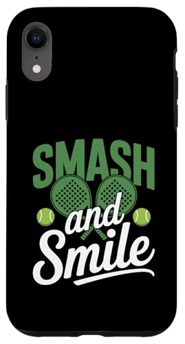 Smash And Smile Padel Sports Athlete Game Spieler Hülle für iPhone XR Smash And Smile Padel Sports Athlete Game Spieler Hülle für iPhone XR von Athlete Padel Players Gift for Padel Sports Lover