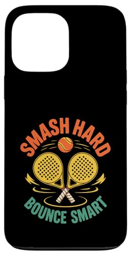 Smash Hard Bounce Smart Padel Sports Athlete Game Spieler Hülle für iPhone 13 Pro Max von Athlete Padel Players Gift for Padel Sports Lover