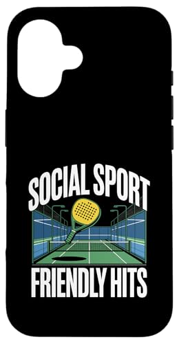 Social Sport Friendly Hits Padel Sports Athlete Game Spieler Hülle für iPhone 16 Social Sport Friendly Hits Padel Sports Athlete Game Spieler Hülle für iPhone 16 von Athlete Padel Players Gift for Padel Sports Lover