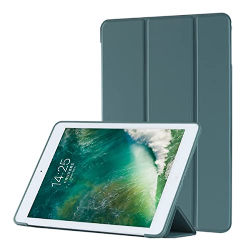 Atiyoo iPad 10.2 Hülle, Slim Stand Hard Back Shell Schutzhülle Smart Cover Case für iPad 10.2 Zoll, Multi-Angle Viewing Cover, 10.2 Zoll Eckschutz iPad Hülle, Dunkelgrün von Atiyoo