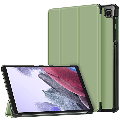 Kompatibel mit Samsung Tablet Tab A7 Lite T220/T225, schlanke Hülle, dreifach Faltbare Tablet-Hülle mit vollständiger Abdeckung, Matcha-Grün von Atiyoo
