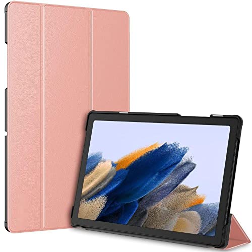 Samsung Galaxy Tab A8 Tablet Hülle 10,5 Zoll, Slim Kickstand Soft Back Cover, Multi Viewing Angle, Praktisches Auto Wake, Pink von Atiyoo