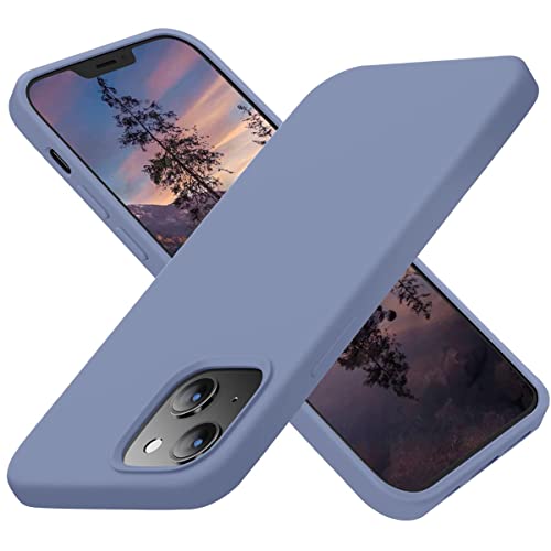 iPhone 13 Pro Max Telefontasche, stoßfeste Silikon Schutzhülle, Slim Fit Schutzhülle mit weichem Anti Kratz Effekt, Lavendelgrau von Atiyoo