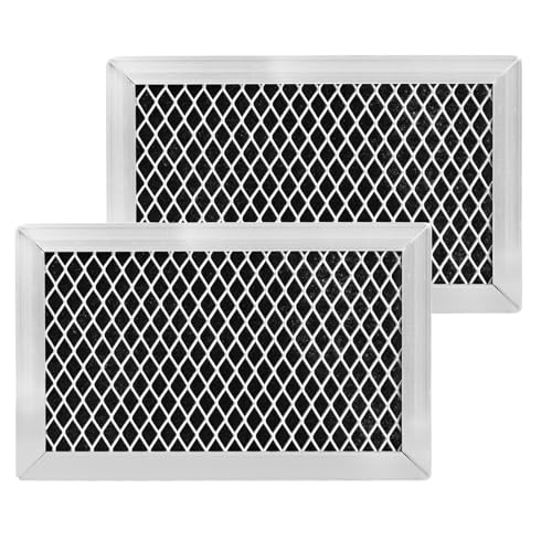 JX81J, WB02X11124 Mikrowellen-Umluftkohlefilter, echter Aktivkohlefilter, verdickter Aluminiumrahmen, kompatibel mit GE-Mikrowellen-Kohlefilter WB06X10823, 2 Stück JX81J, WB02X11124 Mikrowellen-Umluftkohlefilter, echter Aktivkohlefilter, verdickter Aluminiumrahmen, kompatibel mit GE-Mikrowellen-Kohlefilter WB06X10823, 2 Stück von Atjocxe