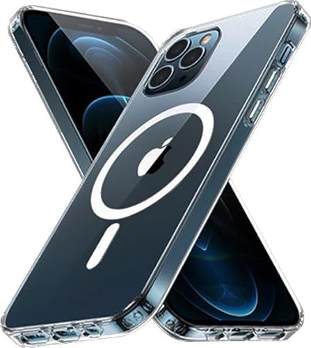 Atlant Vital Magnetische hülle für iPhone 12 pro Transparent 6,1 Zoll magnetische Hülle kompatibel mit MagSafe Charging, [Anti-Gelb] [Ultra Slim] [100% Fallschutz] von Atlant Vital