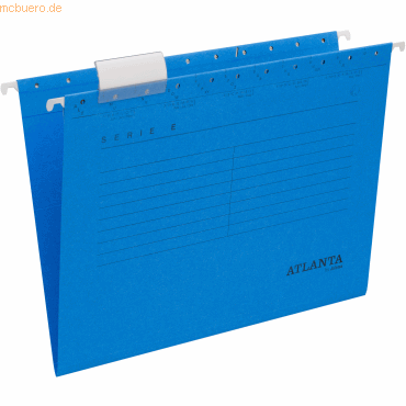 25 x Atlanta Hängemappe Serie E A4 240g/qm blau 25 x Atlanta Hängemappe Serie E A4 240g/qm blau von Atlanta