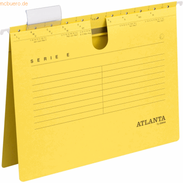 25 x Atlanta Hängeschnellhefter Serie-E A4 gelb von Atlanta