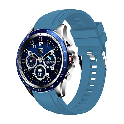 Atlanta 9718- Smartwatch, für Herren, Fitnesstracker, mit Wettervorhersage, Schrittzähler, zum Blutdruck messen, wasserdicht, Farbe:Blau von Atlanta