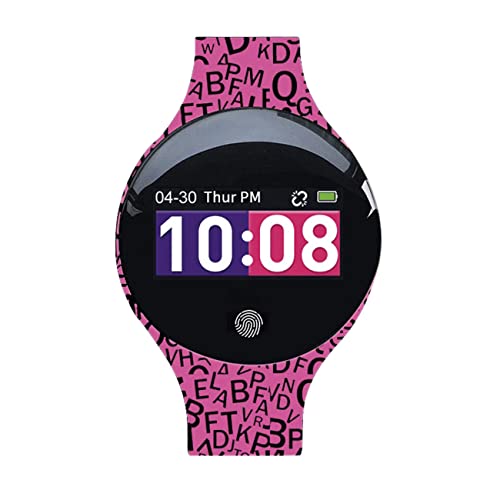 Atlanta Fitnesstracker mit Schrittzähler Schlafmessung Nachrichtenalarm Wechselarmband - Smartwatch 9722 (Pink/Schwarz) von Atlanta