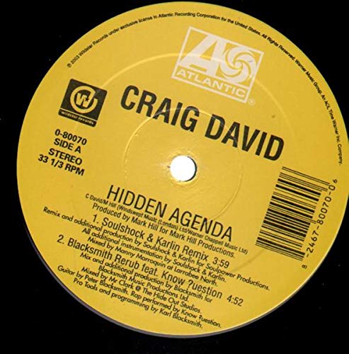 Hidden Agenda [Vinyl LP] von Atlantic