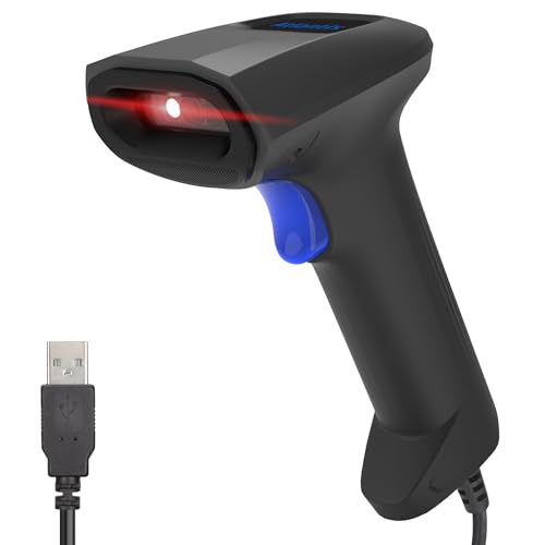 Atlantis A08-LD190-2D Barcodescanner 1D und 2D Optisch (640x480), 60fps, liest von Smartphone und Display, pharmazeutischer Code, USB-Anschluss, Schnellstartanleitung. von Atlantis