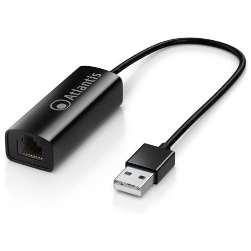 Atlantis-Adapter USB 2.0 auf LAN 10/100, schwarz von Atlantis