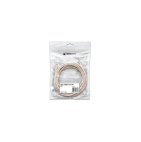 Atlantis Cavo di Rete Cat 6A: Netzwerkkabel UTP (Patchkabel) Kategorie Cat-6A Rame Lunghezza 5m P019-LN_6A-U-5C Marke von Atlantis