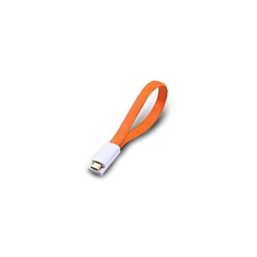 Atlantis Land 0,2 m USB 2.0 A – Micro USB 2.0 B M/M – Kabel USB (USB A, Micro B, männlich/männlich, orange) von Atlantis