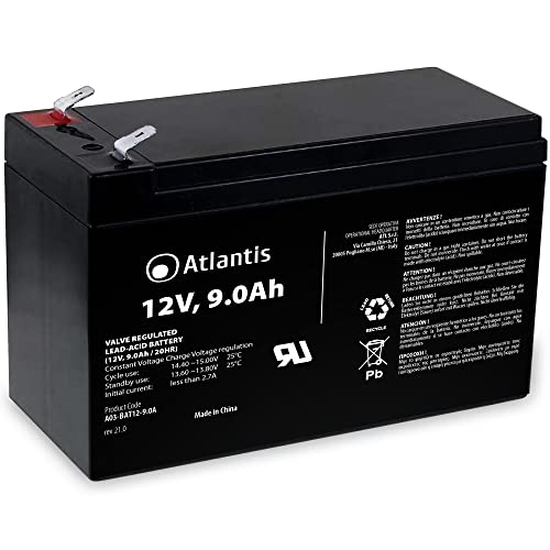 Atlantis Land-BAT12 – 9.0 A Batterie UPS von Atlantis