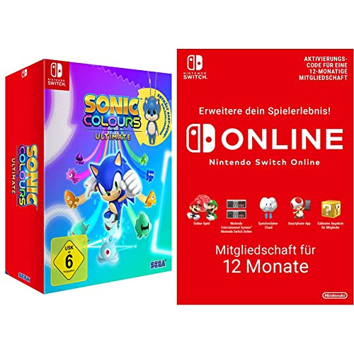 Sonic Colours: Ultimate Launch Edition (Nintendo Switch)+ Switch Online Mitgliedschaft - 12 Monate (Switch Download Code) von Atlus