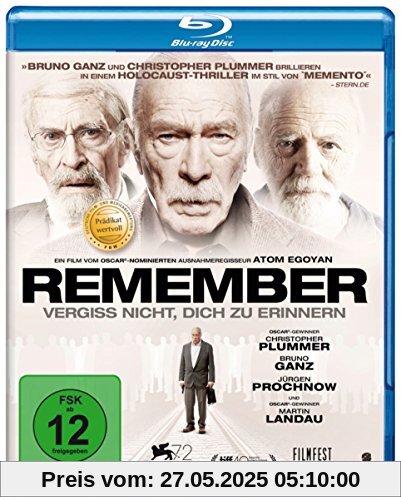 Remember - Vergiss nicht, dich zu erinnern [Blu-ray] von Atom Egoyan