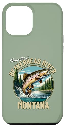 Beaverhead River Fishing - Wild Montana Forellengewässer Hülle für iPhone 12 Pro Max von Atomic Gorilla