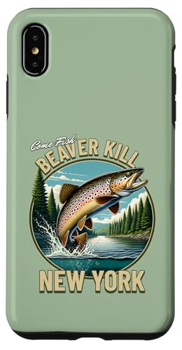 Biber Kill Fishing - Classic New York Forellengewässer Hülle für iPhone XS Max Biber Kill Fishing - Classic New York Forellengewässer Hülle für iPhone XS Max von Atomic Gorilla
