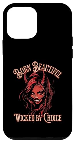 Born Beautiful, Wicked by Choice - Devilish Femme Power Hülle für iPhone 12 mini von Atomic Gorilla