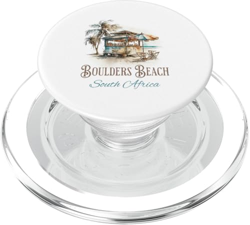 Boulders Beach Tiki Bar Aquarell Design - Südafrika PopSockets PopGrip für MagSafe von Atomic Gorilla