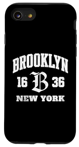 Brooklyn 1636 Blackout Streetwear in auffälligem Borough-Design Hülle für iPhone SE (2020) / 7 / 8 von Atomic Gorilla