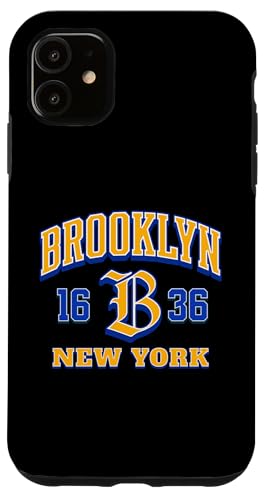 Brooklyn New York 1636 Streetwear mit urbanem Erbe Hülle für iPhone 11 von Atomic Gorilla