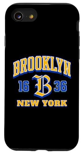Brooklyn New York 1636 Streetwear mit urbanem Erbe Hülle für iPhone SE (2020) / 7 / 8 von Atomic Gorilla