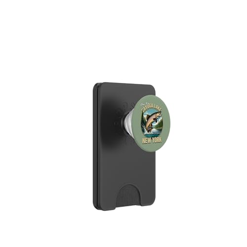 Cayuga See Forellenangeln - Upstate New York Cabin Style PopSockets PopWallet für MagSafe Cayuga See Forellenangeln - Upstate New York Cabin Style PopSockets PopWallet für MagSafe von Atomic Gorilla
