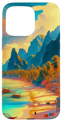 El Nido Palawan Beach Scene – lebendige Philippinen Kunst Hülle für iPhone 15 Pro Max El Nido Palawan Beach Scene – lebendige Philippinen Kunst Hülle für iPhone 15 Pro Max von Atomic Gorilla