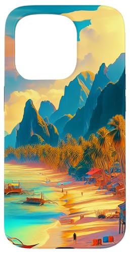 El Nido Palawan Beach Scene – lebendige Philippinen Kunst Hülle für iPhone 15 Pro El Nido Palawan Beach Scene – lebendige Philippinen Kunst Hülle für iPhone 15 Pro von Atomic Gorilla