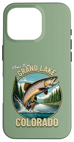Grand Lake Colorado – Abenteuer zum Forellenangeln Hülle für iPhone 16 Pro von Atomic Gorilla