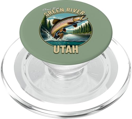 Green River Fishing - Utah Trout Wilderness PopSockets PopGrip für MagSafe von Atomic Gorilla
