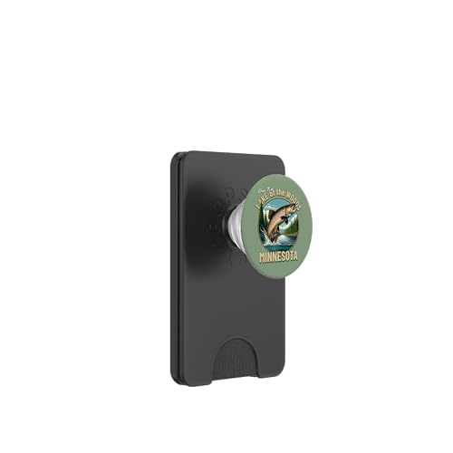 Lake of the Woods Fishing - Minnesota Trout PopSockets PopWallet für MagSafe von Atomic Gorilla
